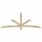 Ekena Millwork Alberta Rough Sawn Timber Gable Bracket, Douglas Fir, 96"W x 36"H x 2"D x 4"F, 9/12 Pitch GBW096X36X0204ALB00RDF - alternate 1